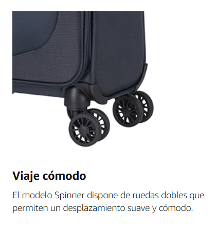 Ruedas dobles 360 grados de la maleta American Tourister Summerfunk 55 cm