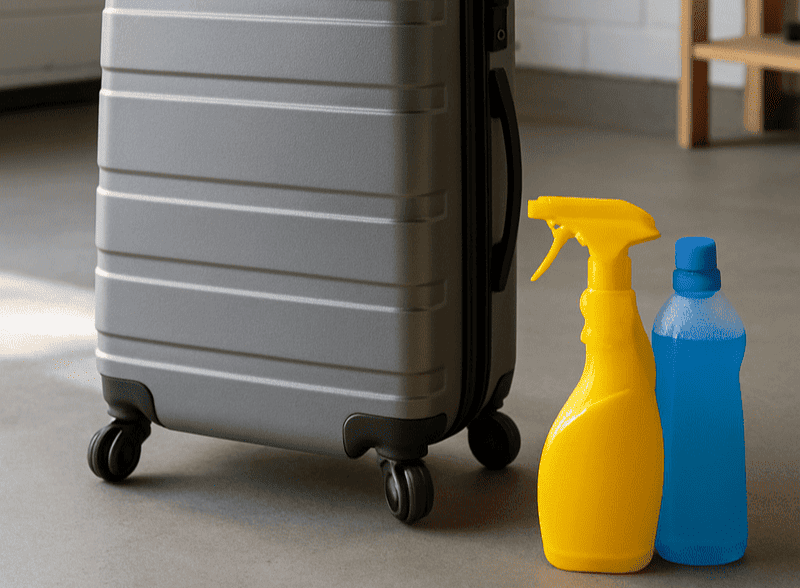 Cómo limpiar tu maleta paso a paso (y alargar su vida útil): Consejos de un Auxiliar de Vuelo