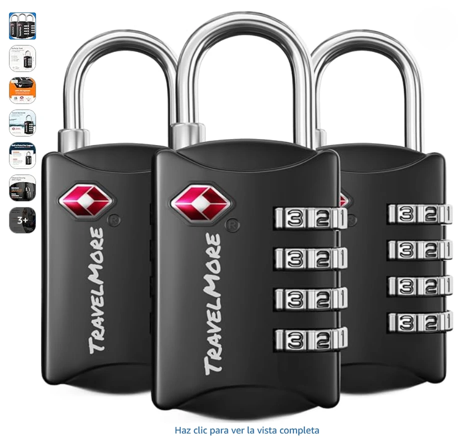 Candado TSA TravelMore 4 dígitos Review de Candado TSA TravelMore 4 dígitos